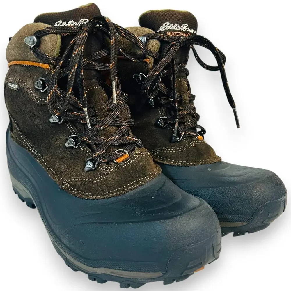 Eddie Bauer Mens 8,5 Boots Snowfoil Thermafill 200 Gram Insulation
